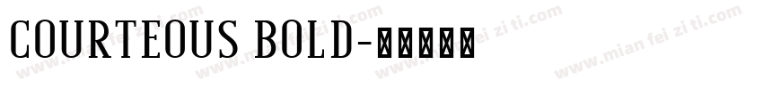 Courteous bold字体转换